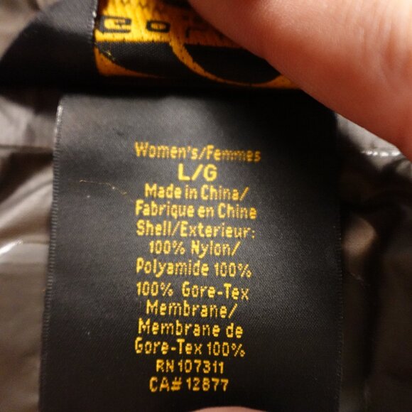 GoLite Gore-Tex Paclite Shell Jacket Women’s Large Orange Hooded Waterproof - Picture 6 of 14